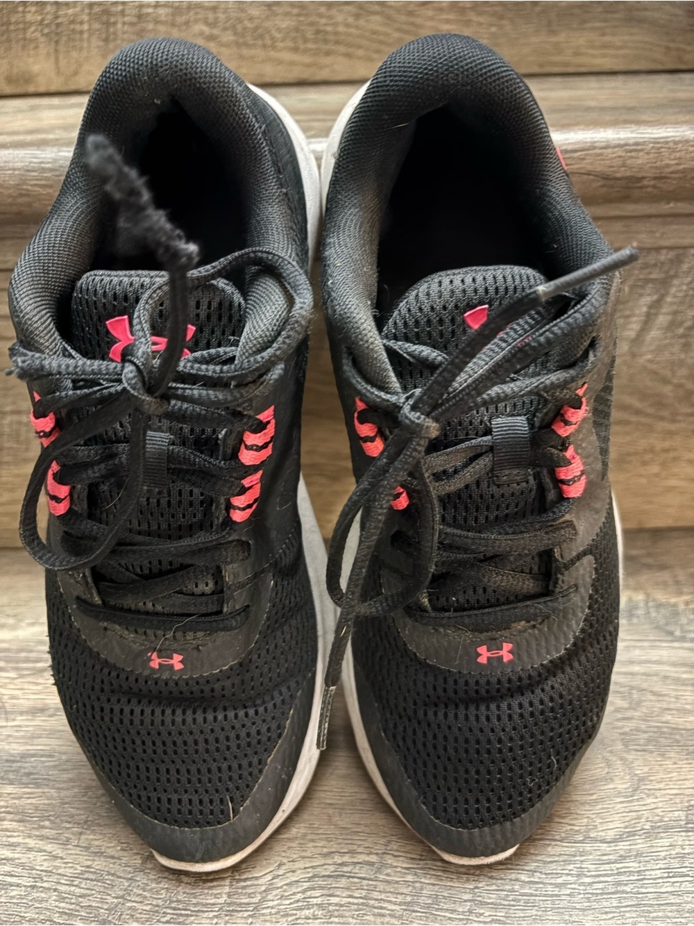 Under Armour Black Sneakers with Pink Accents - Picture 2 of 9